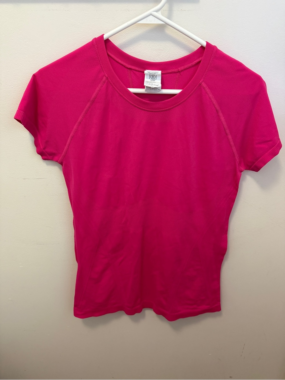 Athleta Hot Pink Short Sleeve Muscle Tee